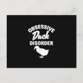 Funny Duck Hunting Odd Obsessief Duck Disorder Aankondigingskaart (Voorkant)