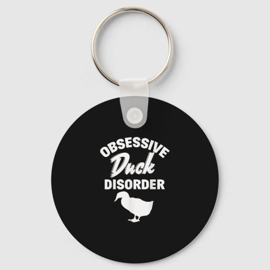 Funny Duck Hunting Odd Obsessief Duck Disorder Sleutelhanger (Voorkant)
