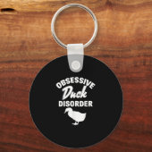 Funny Duck Hunting Odd Obsessief Duck Disorder Sleutelhanger (Voorkant)