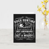 Funny Duck Hunting Woodie Hunter Friends G Kaart (Gele Bloem)