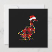 Funny Duck Kerstlight Red Pset Matching Kaart (Voorkant)