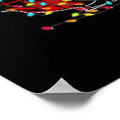 Funny Duck Kerstlight Red Pset Matching Poster (Hoek)