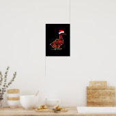 Funny Duck Kerstlight Red Pset Matching Poster (Keuken)