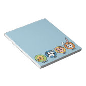 FUNNY DUCK KOE PIG EN RABBIT NOTITIEBLOK (Schuin)