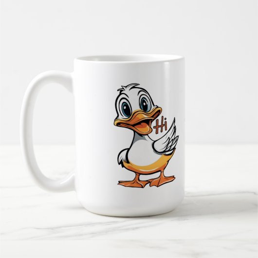 Funny duck koffiemok (Links)
