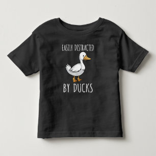 Funny Duck Lover Bird die Fan observeert Kinder Shirts