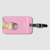 Funny Duck Meme – “Welcome to My Crib” Cute Animal Bagagelabel (Voorkant (horizontaal))