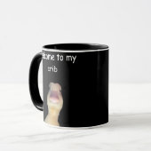 Funny Duck Meme – “Welcome to My Crib” Cute Animal Mok (Voorkant links)