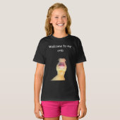 Funny Duck Meme – “Welcome to My Crib” Cute Animal T-shirt (Voorkant volledig)