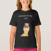Funny Duck Meme – “Welcome to My Crib” Cute Animal T-shirt (Voorkant)