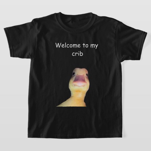 Funny Duck Meme – “Welcome to My Crib” Cute Animal T-shirt (Laagn)
