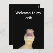Funny Duck Meme: Welkom bij My Wieg Duck Briefkaart (Voorkant / Achterkant)