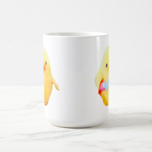 Funny Duck Meme with Knife for Meme Lovers Mug Koffiemok (Center)