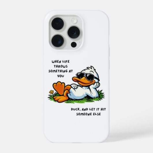 Funny Duck Phone Case iPhone Hoesje (Achterkant)