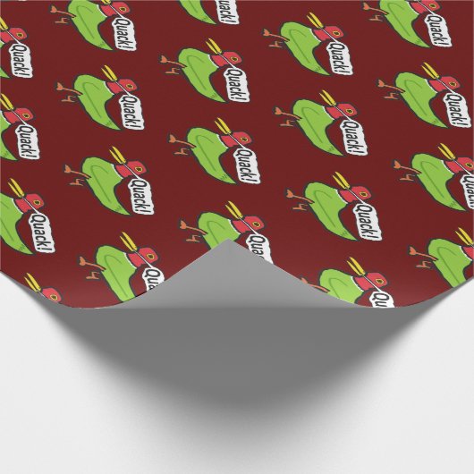 Funny Duck Quacking Cadeaupapier (Hoek)