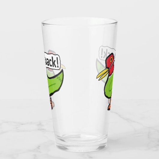 Funny Duck Quacking Glas (Rechts)