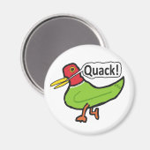 Funny Duck Quacking Magneet (Voorkant / Achterkant)
