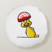 Funny duck rond kussen (Achterkant)
