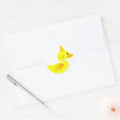Funny duck ronde sticker (Envelop)