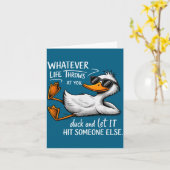 Funny Duck Shirt Funny Quote Graphic Tees For Men Kaart (Gele Bloem)