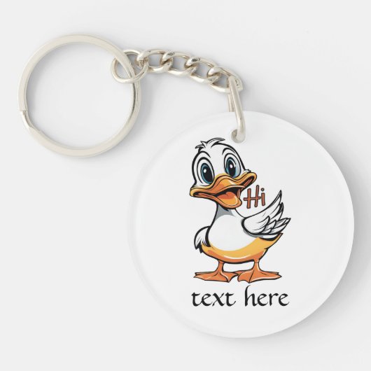 Funny Duck Sleutelhanger (Voorkant)