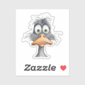 Funny Duck Sticker (Vel)