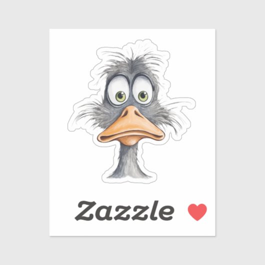 Funny Duck Sticker (Vel)