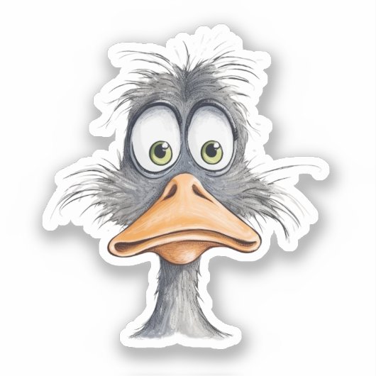 Funny Duck Sticker (Voorkant)