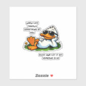 funny duck stickers (Vel)