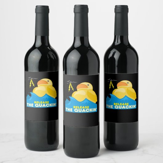 Funny Duck Wijn Etiket (Flessen)