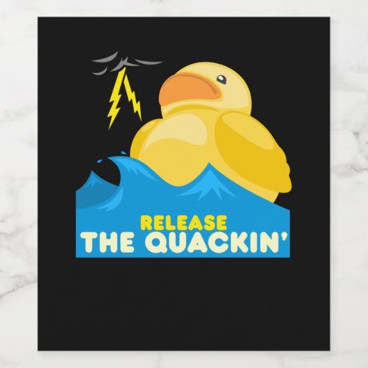 Funny Duck Wijn Etiket (Enkel label)