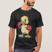 Funny Duck With Boxing Gloves Costume For Ducks Lo T-shirt (Voorkant)