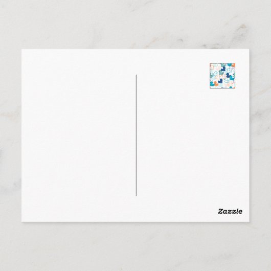 Funny Ducks and Quack Float Puns Quote Design Briefkaart (Achterkant)