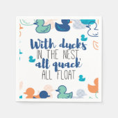 Funny Ducks and Quack Float Puns Quote Design Servet (Voorkant)