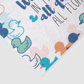 Funny Ducks and Quack Float Puns Quote Design Tissuepapier (Detail)