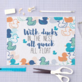 Funny Ducks and Quack Float Puns Quote Design Tissuepapier (Craft)