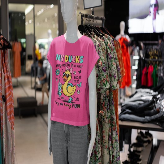 Funny Ducks Not In A Row T-shirt