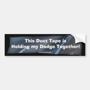 Funny Duct Tape Bumpersticker voor Dodge Trucks