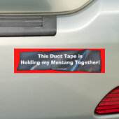 Funny Duct Tape Bumpersticker voor Mustang Cars (Op auto)