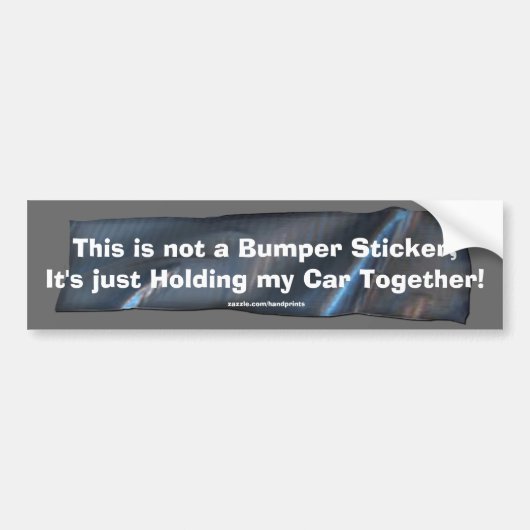 Funny Duct Tape Bumpersticker voor uw auto (Voorkant)