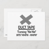 Funny Duct Tape Design Briefkaart (Voorkant / Achterkant)