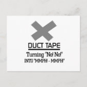 Funny Duct Tape Design Briefkaart (Voorkant)