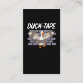 Funny Duct Tape Humor Duck Animal Sarcastic Visitekaartje (Voorkant)