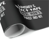 Funny Duct Tape Husband Whiskey Lover Vader Cadeaupapier (Rol Hoek)