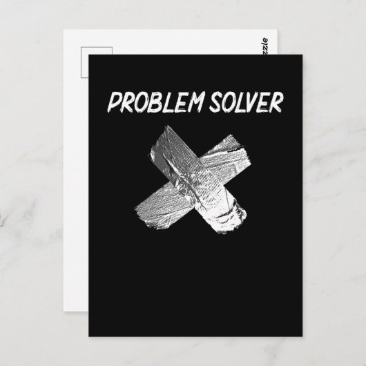 Funny Duct Tape Joke Lazy Sarcastic Husband vader Briefkaart (Voorkant / Achterkant)