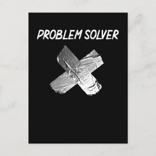 Funny Duct Tape Joke Lazy Sarcastic Husband vader Briefkaart (Voorkant)