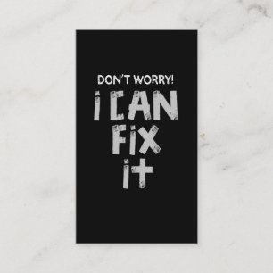 Funny Duct Tape Joke Lazy Sarcastic Husband vader Visitekaartje