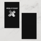 Funny Duct Tape Joke Lazy Sarcastic Husband vader Visitekaartje (Voorkant / Achterkant)