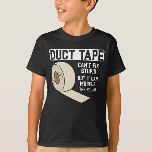 Funny Duct Tape Joke Mannen Husband vader T-shirt (Voorkant)