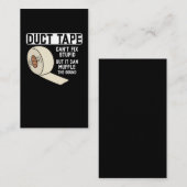 Funny Duct Tape Joke Mannen Husband vader Visitekaartje (Voorkant / Achterkant)